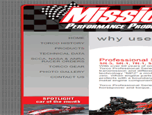 Tablet Screenshot of missionperformanceproducts.com